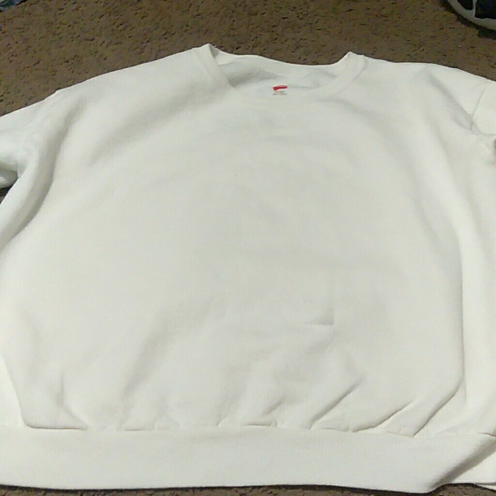 White sweatshirt
